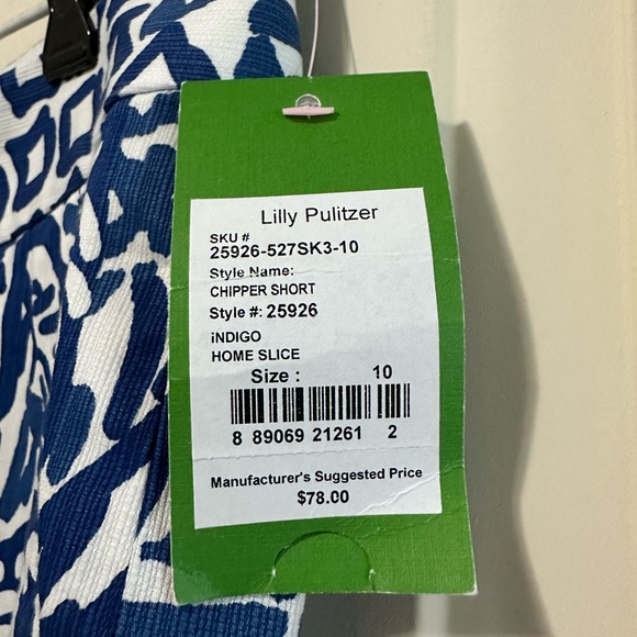 Lilly Pulitzer Clipper Short Size 10 With 10” Inseam New With Tags - Picture 2 of 7